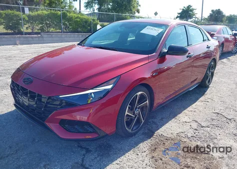 2023 Hyundai Elantra N Line z USA, uszkodzony, nr VIN KMHLR4AF9PU496055